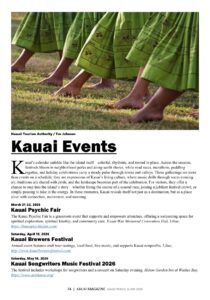 Kauai Travel Guide Events Page Preview