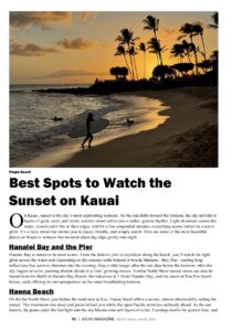 Kauai Travel Guide 2026 Sample Page